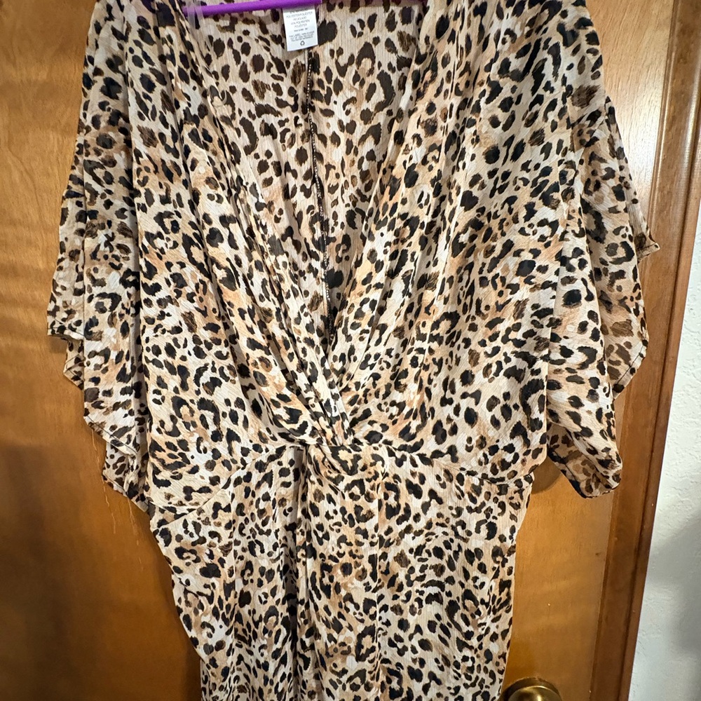 Leopard Print Coveralls